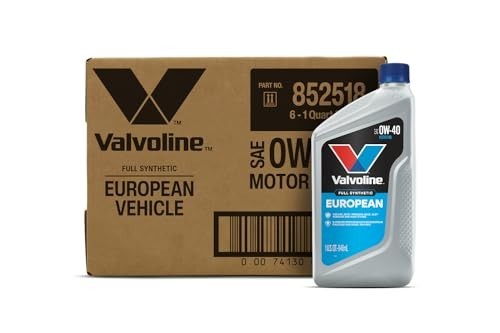 Full Synthetic Motor Oil 0W40 6 Quart Case European Vehicle Protection