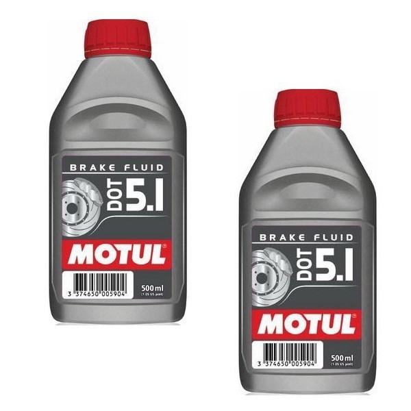 2 Pack of Motul DOT 5.1 Brake Fluid High Performance 100% Synthetic – 500 ml