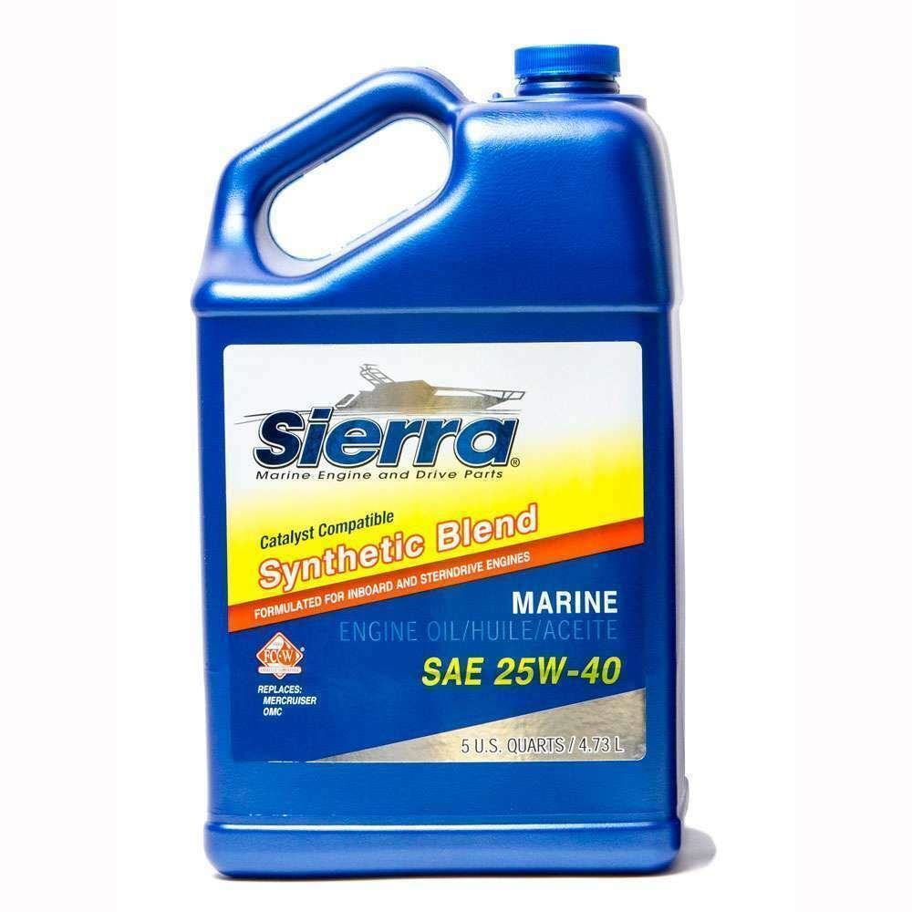 Sierra Catalyst Oil 25w40 Synthetic Blend 5 Quart #18-9440CAT-4