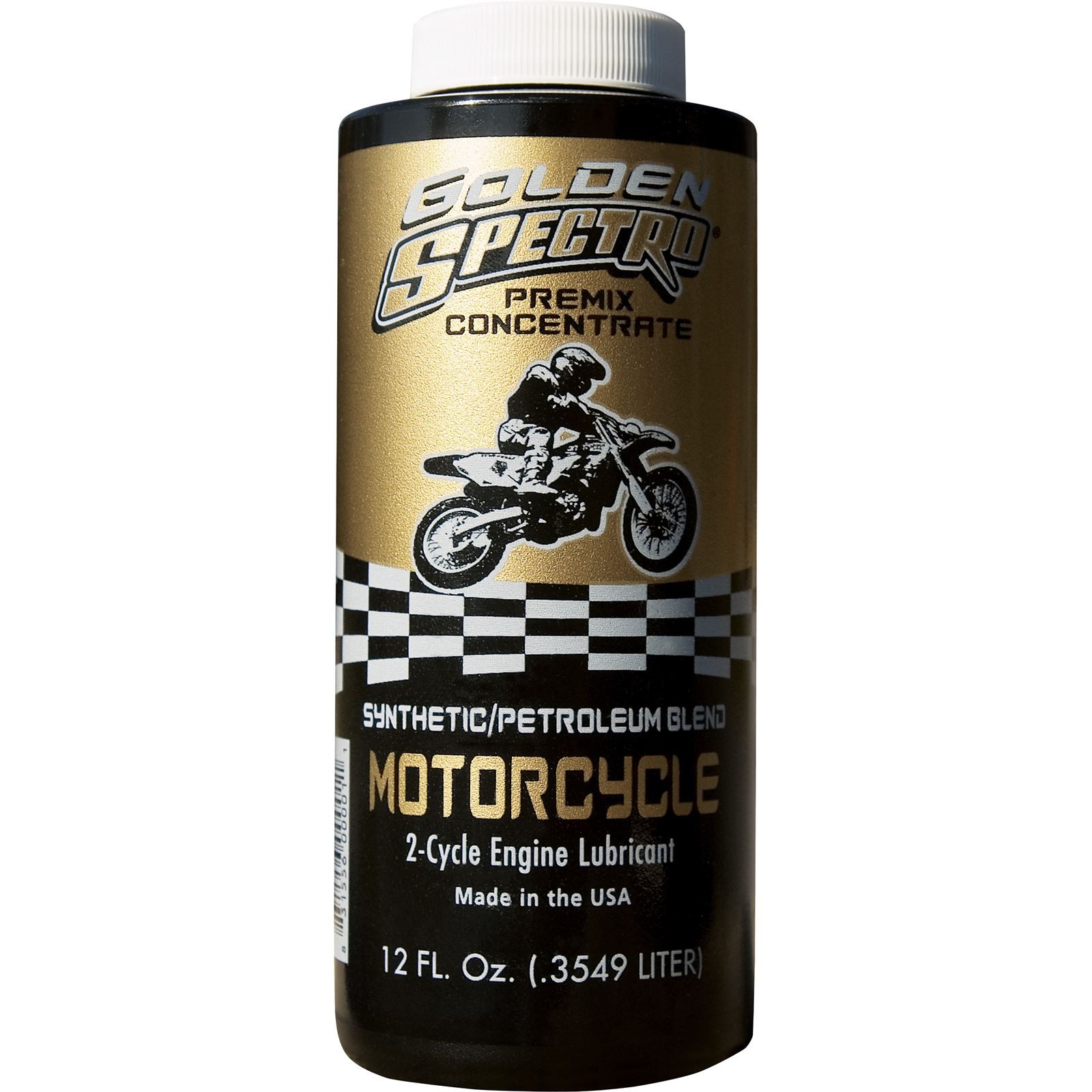 Spectro Performance Oils GOLDEN SPECTRO SEMI-SYN 2T 12 OZ PRE MIX N.GSMC