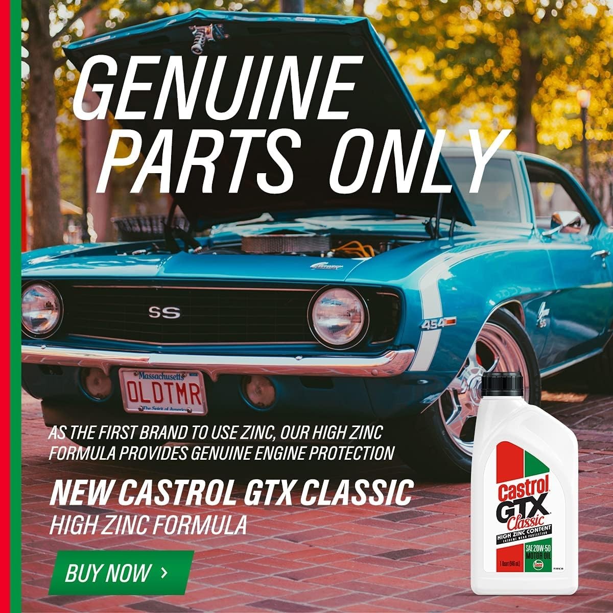 GTX Classic 20W-50 Conventional Motor Oil, 5 Quarts
