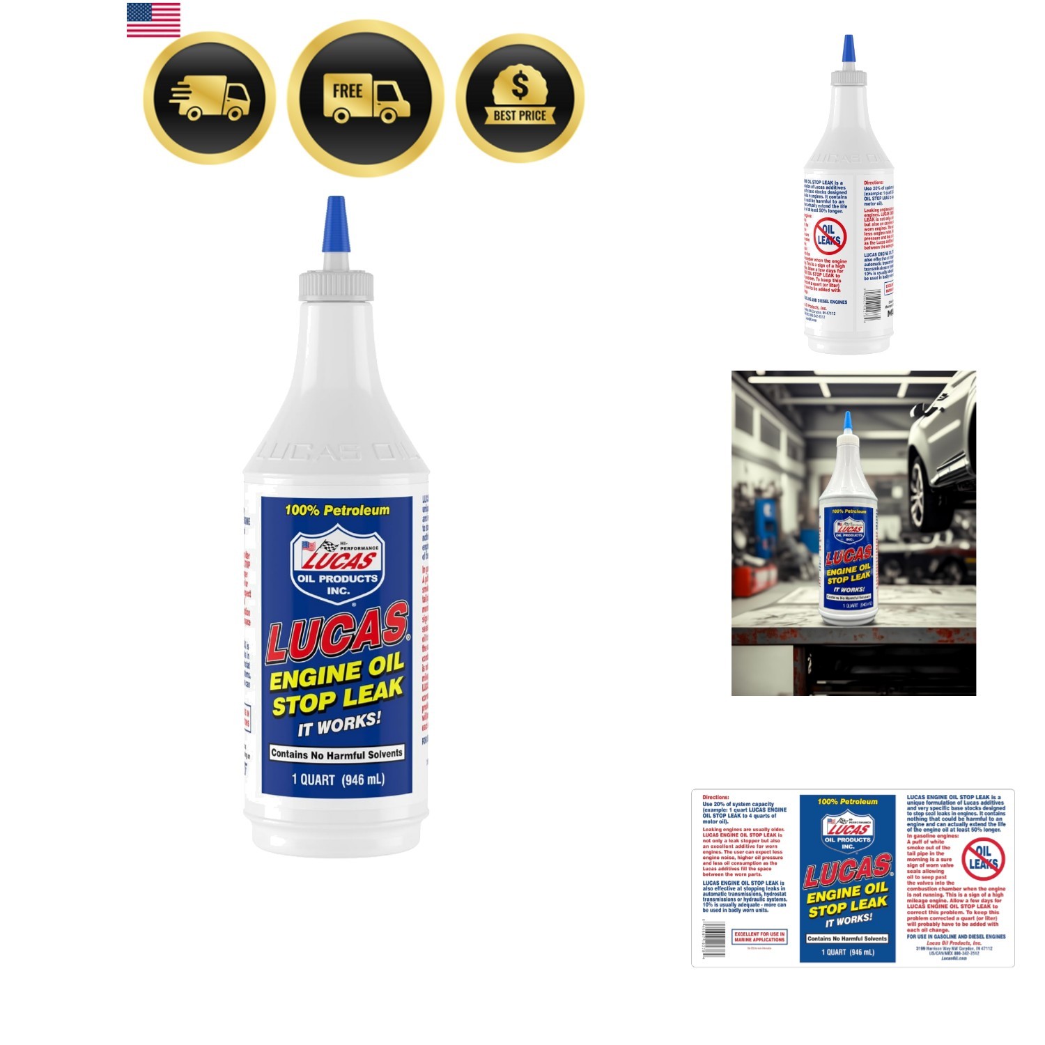 10278 Engine Oil Stop Leak – 1 Quart
