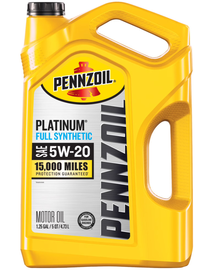 (2 pack) Pennzoil Platinum Full Synthetic 5W-20 Motor Oil, 5-Quart