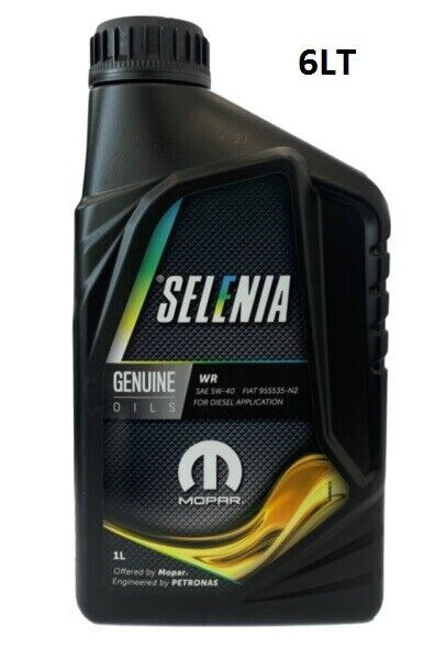6 LT LITRE ENGINE OIL SELENIA WR WIDE RANGE 5W-40 5W40 FIAT ALFA ROMEO LANCIA