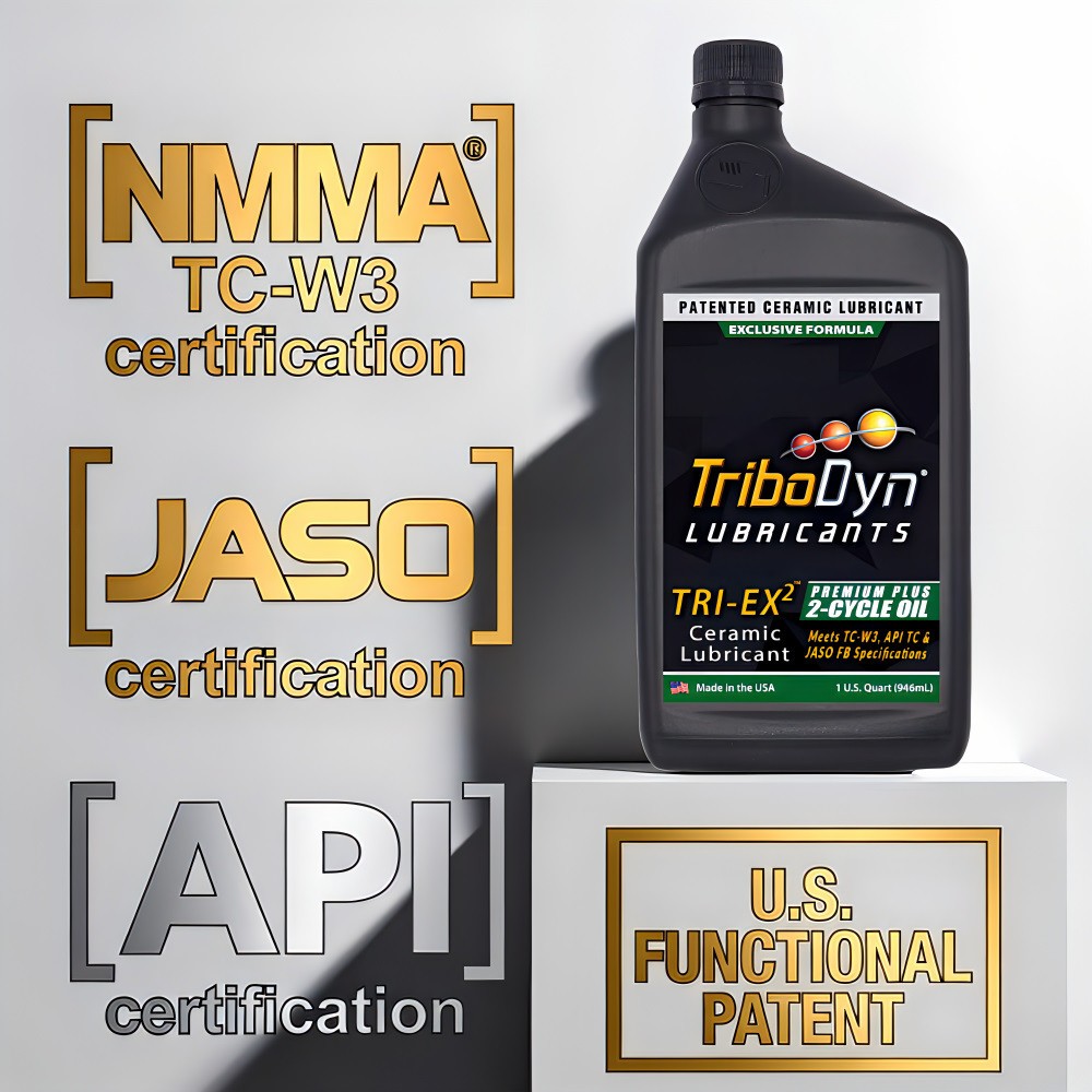 TriboDyn Premium Plus 2 Stroke Engine Oil with Ceramic Coating – 1 Gallon Bottle