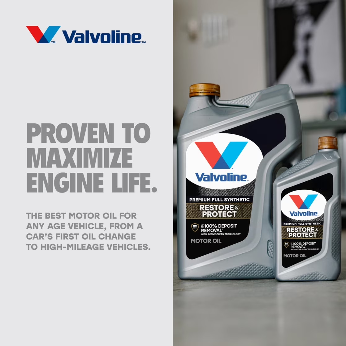 3PACK Valvoline Restore & Protect 5W-30 Full Synthetic Motor Oil Removes Deposit