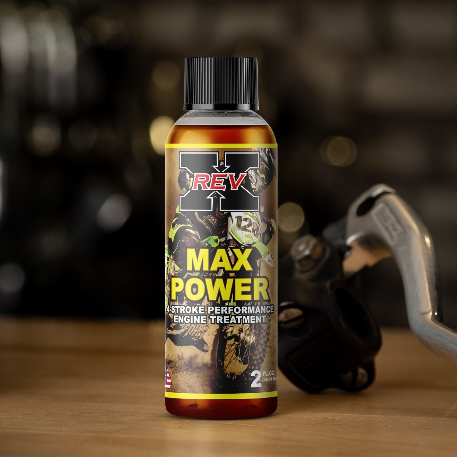REV X Max Power 4-Stroke Engine Treatment – Lower Engine Temps – Eliminates Wear