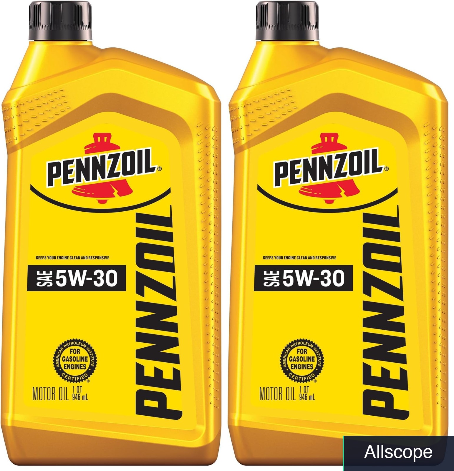 Pennzoil Synthetic Blend 5W-30 Motor Oil (1-Quart, SinglePack) (Pack of 2)