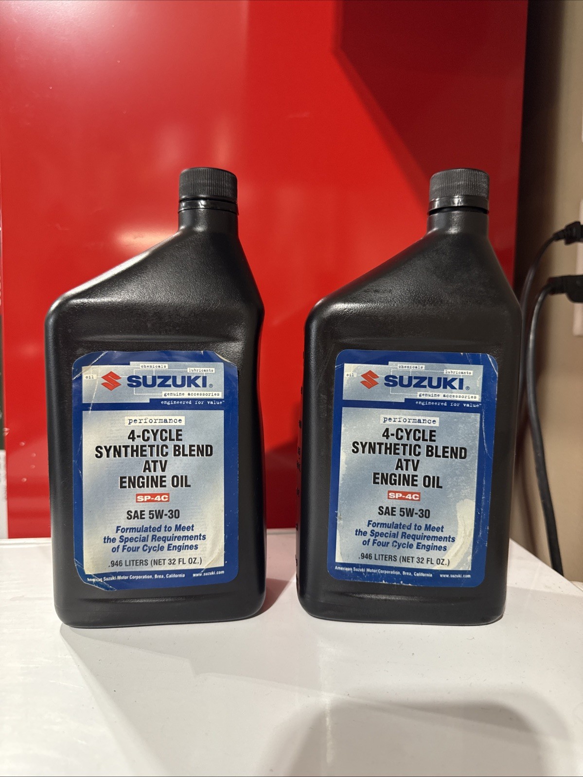 Suzuki 4-Cycle Synthetic Blend ATC Engine Oil SAE 5W-30 SP-4C 1 liter 1.05qt
