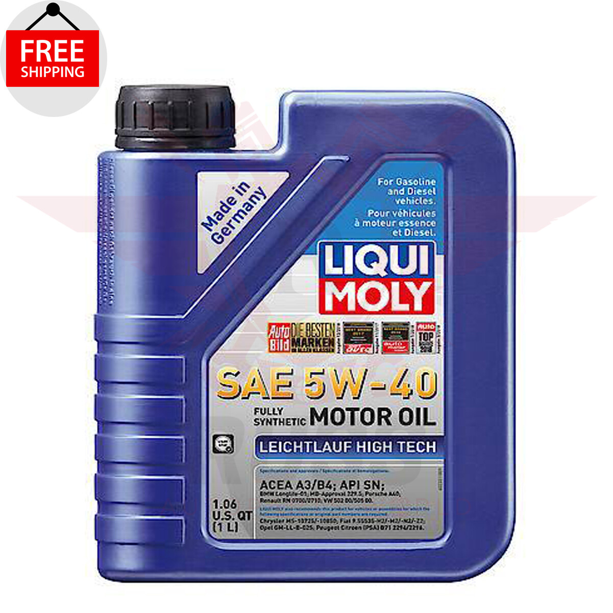 2 Liters Engine Motor Oil Liqui Moly Premium Fully Synthetic 5W-40 For Mercedes