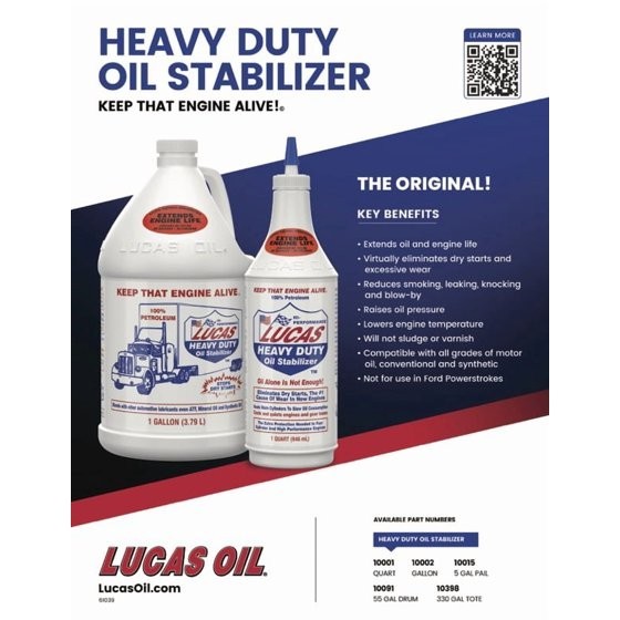 (6 pack) Lucas Oil Heavy Duty Oil Stabilizer for Engines, 32 oz – FREESHIP