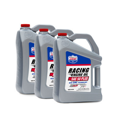 Lucas Oil 10347, Set of 3 50 Plus Racing Motor Oil Case 3 X 5 Quart Bottles