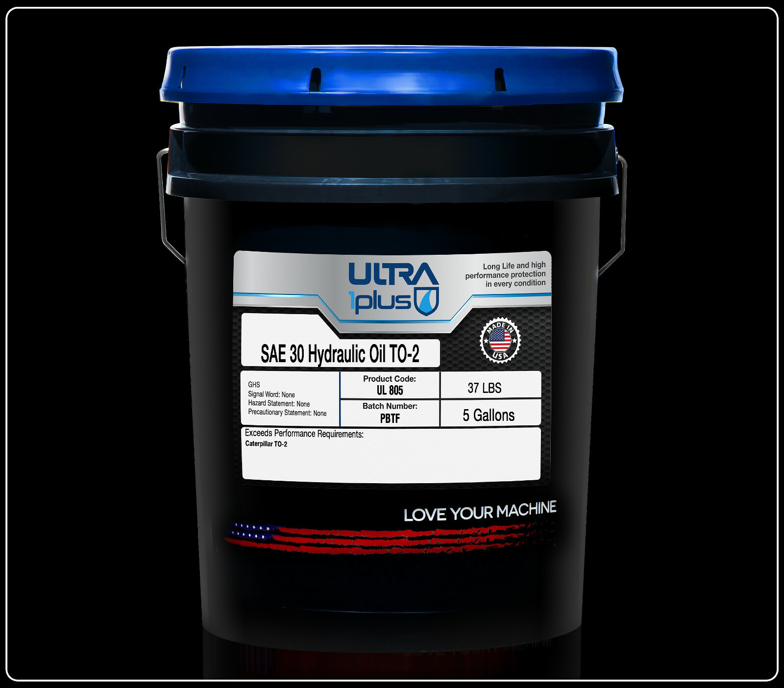 Ultra1Plus SAE 30W Hydraulic Oil, Caterpillar TO-2 (5 Gallon Pail)