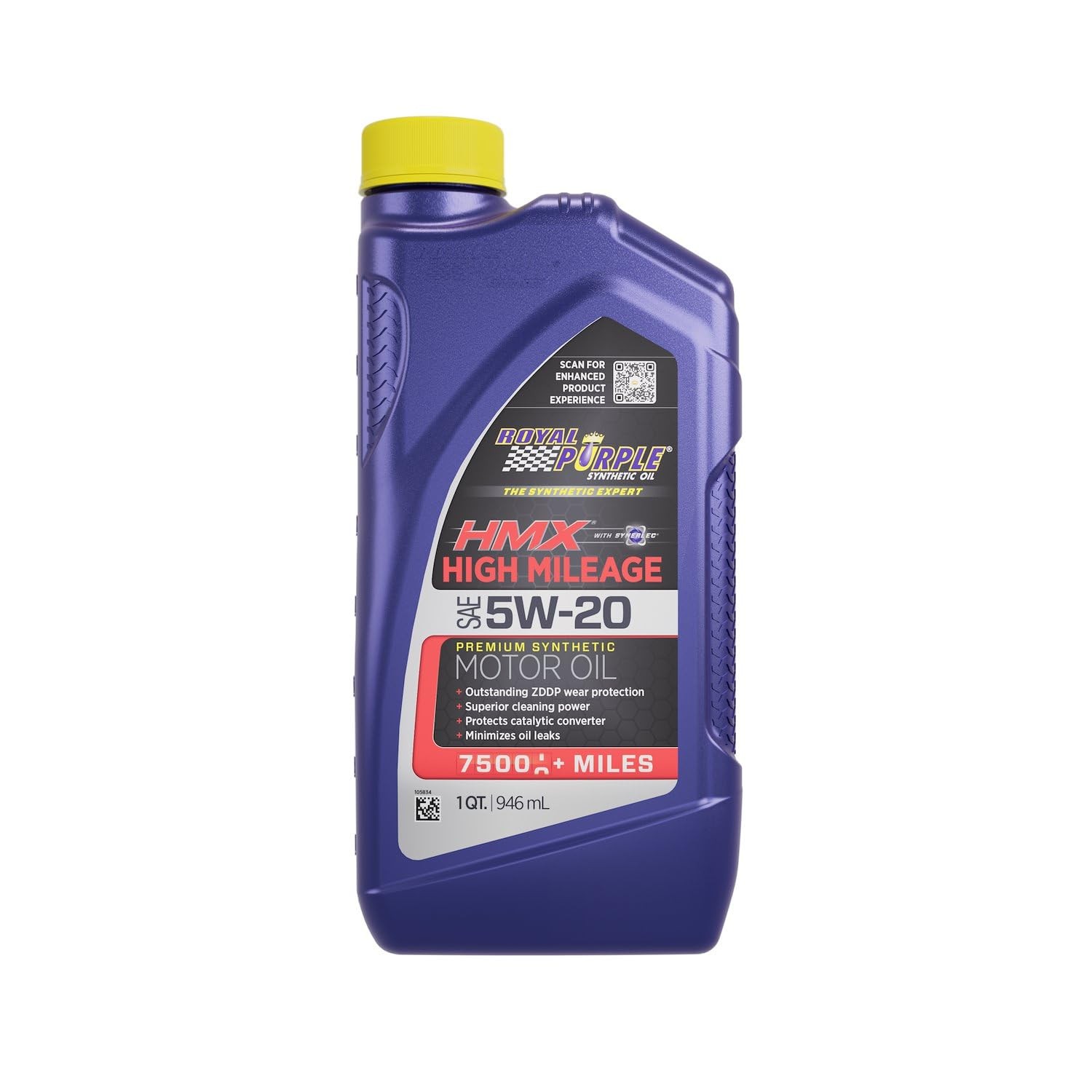 Royal Purple HMX w/Synerlec, High Mileage SAE 5W-20 Premium Synthetic Motor Oil