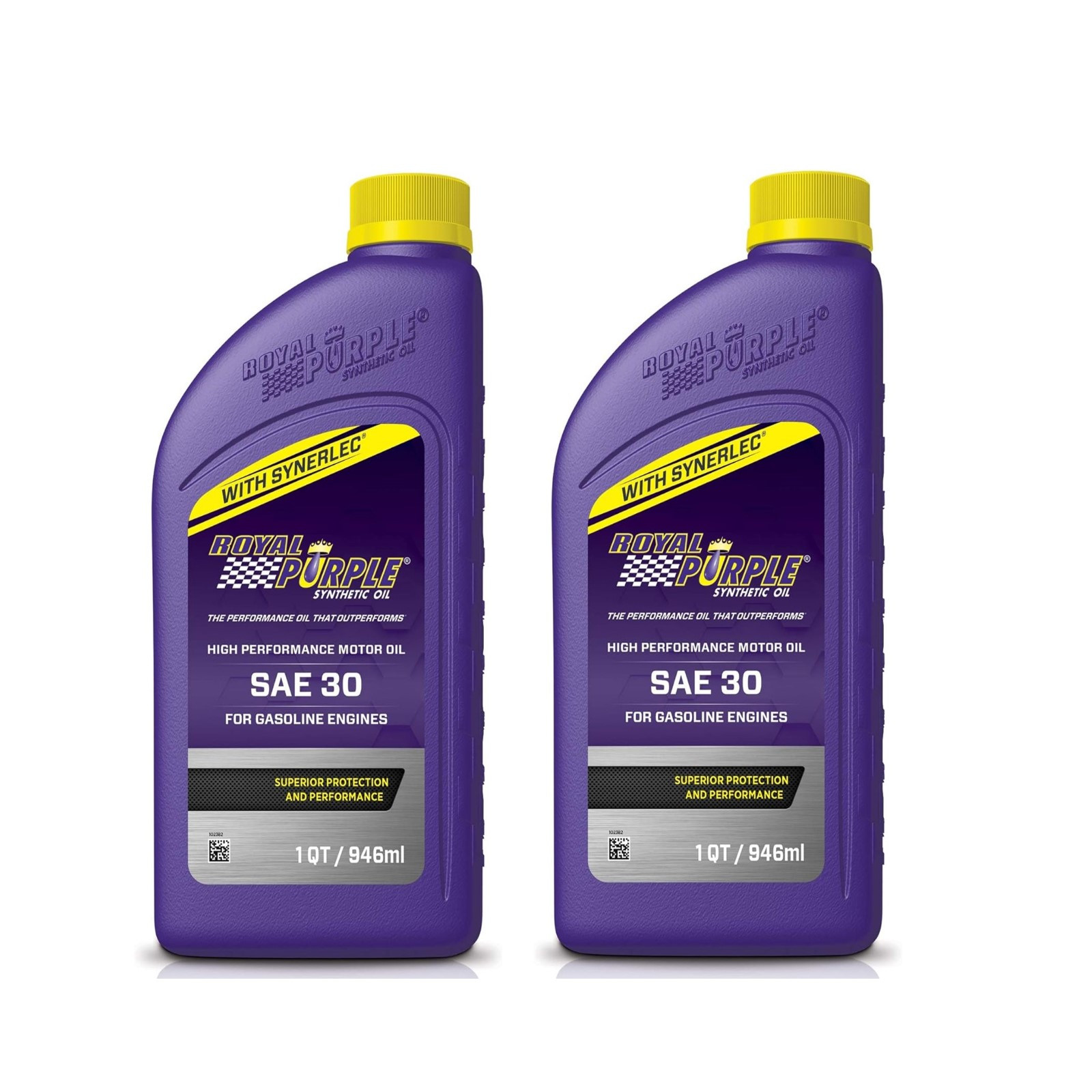 Royal Purple SAE 30 Straight Grade High Performance Motor Oil 1 Qt Bottles Pair