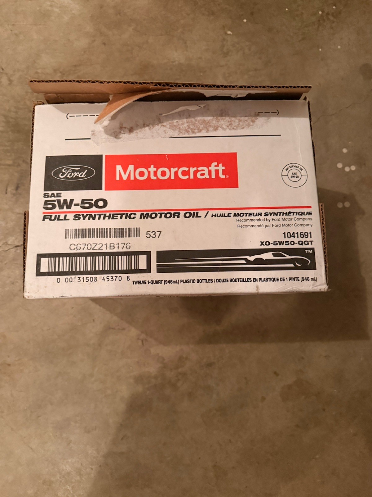 Motorcraft 5w50 XO-5W50-QGT Engine Oil 11 Quarts New Old Stock