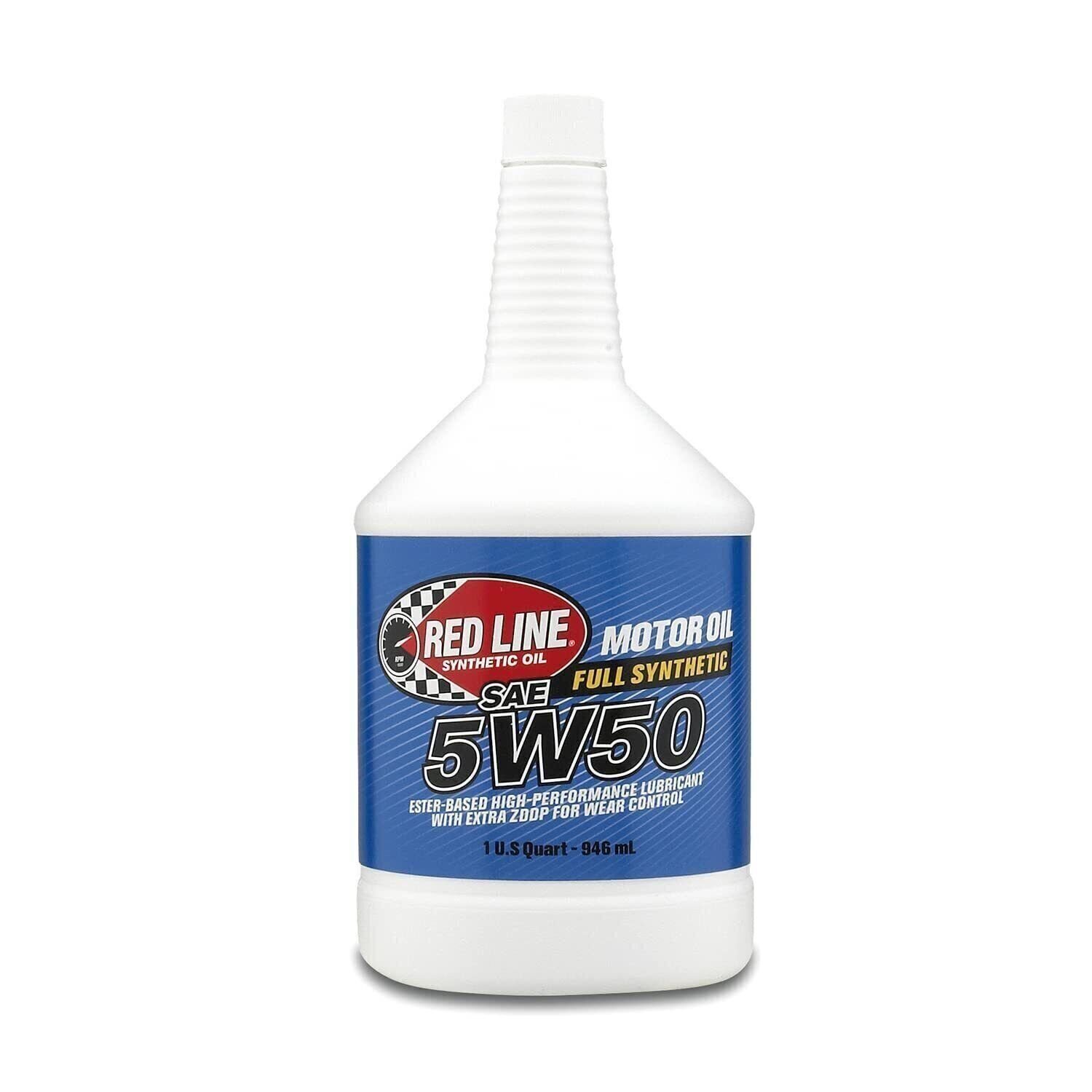 Red Line 11604 5W50 Synthetic Motor Oil – Quart