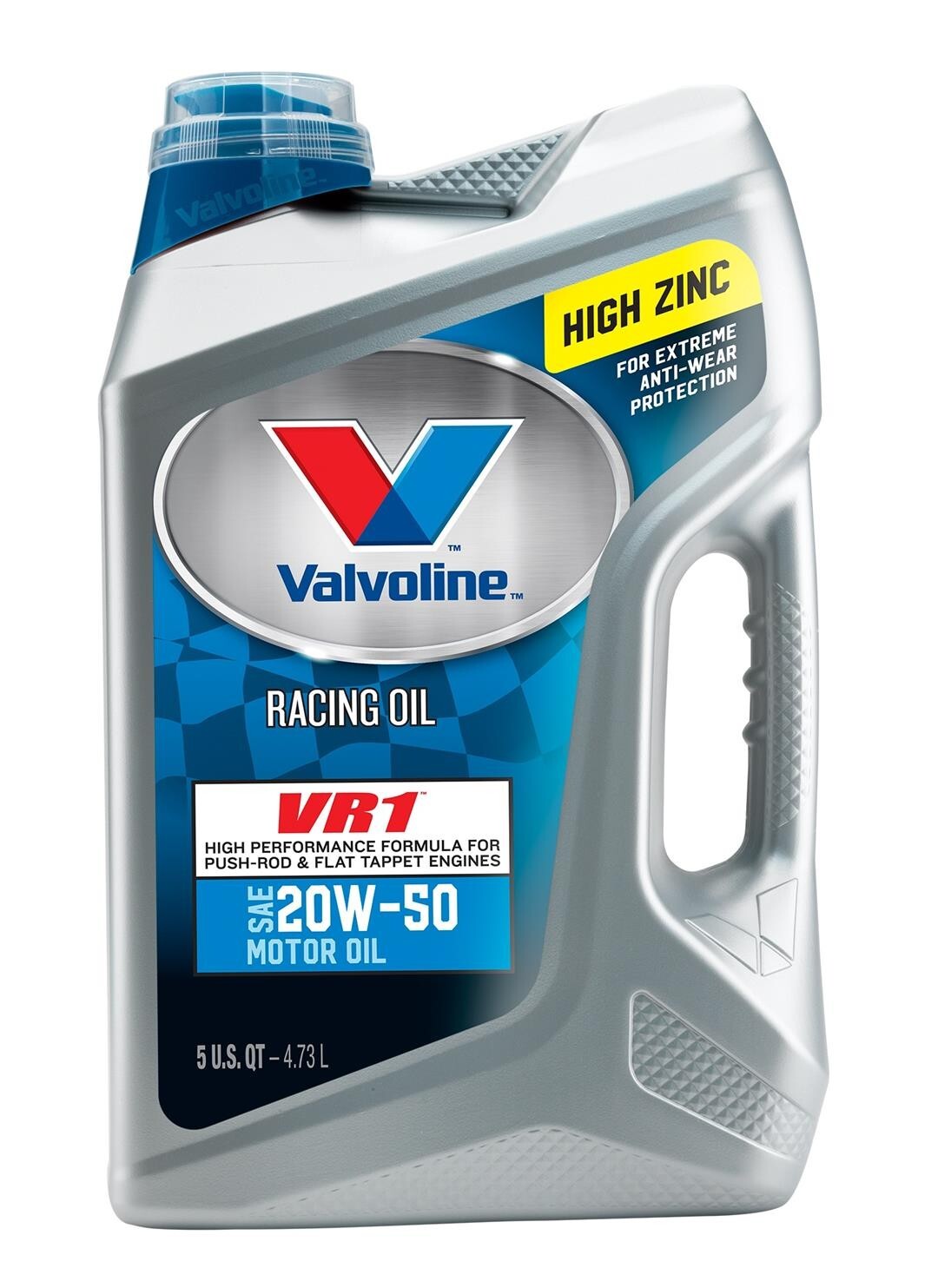 VR1 Racing SAE 20W-50 High Performance High Zinc & Phosphorus Motor Oil,5 Quarts