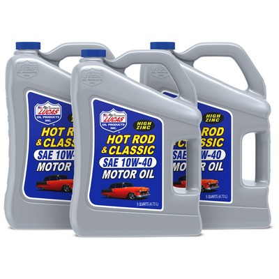 Lucas Oil 10683, 10W40 Conventional Motor Oil 5 qt Set of 3