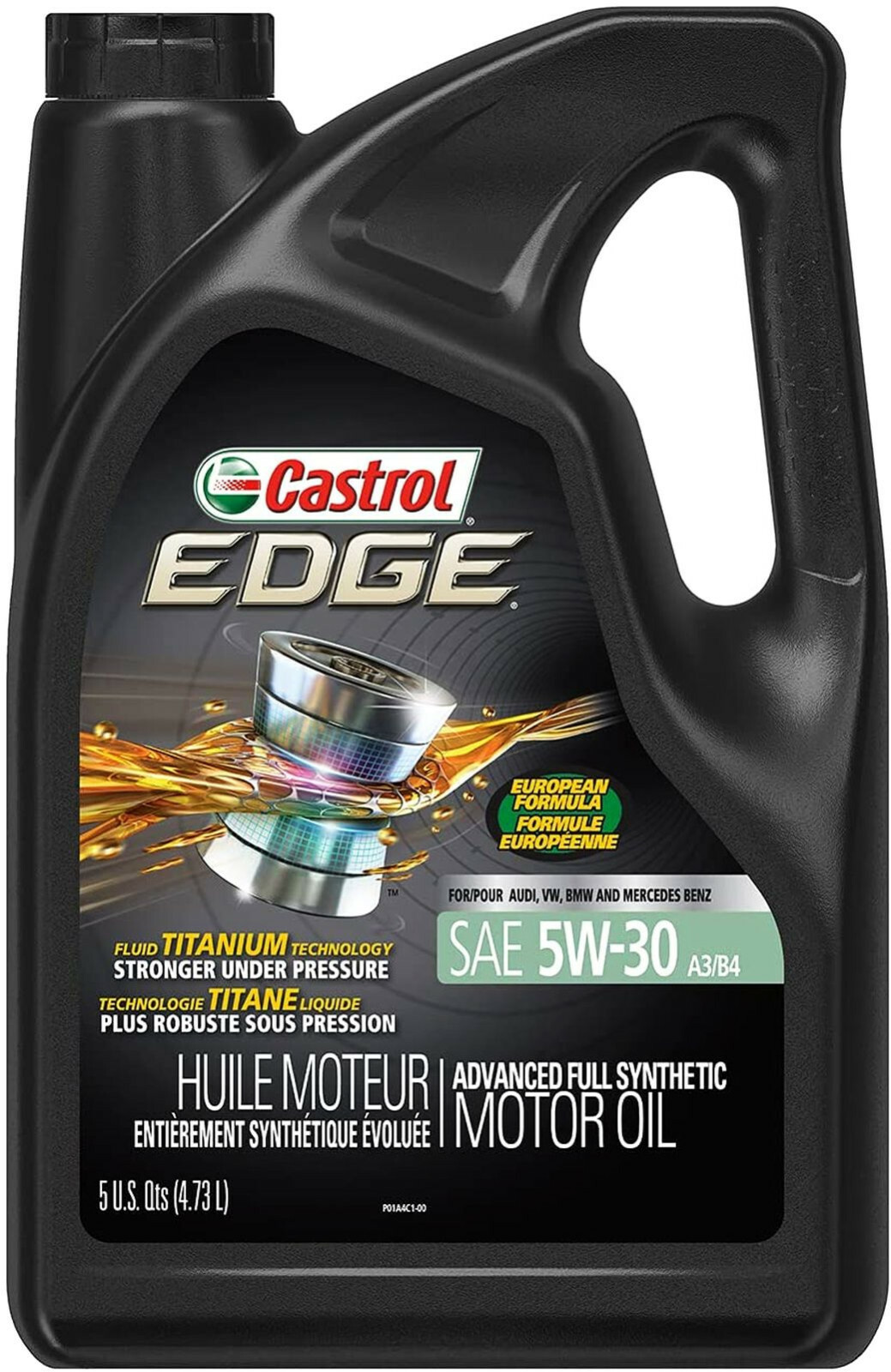 x5 QUART 5W-30 CASTROL EDGE EURO FORMULA Engine Motor Oil For AUDI SPRINTER & VW
