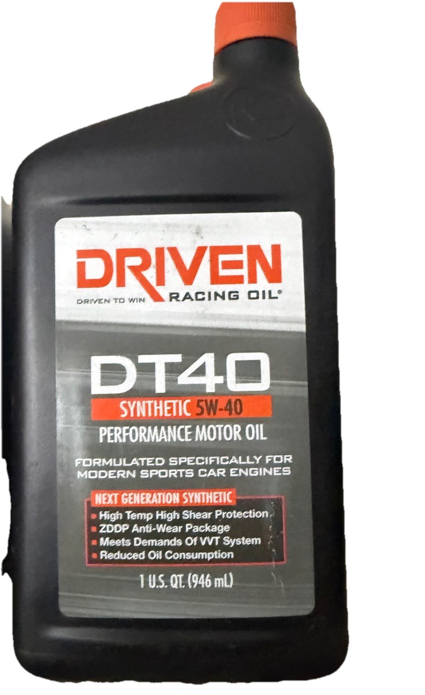 Joe Gibbs Driven DT40 5W-40 Synthetic Street Performance Oil 02406