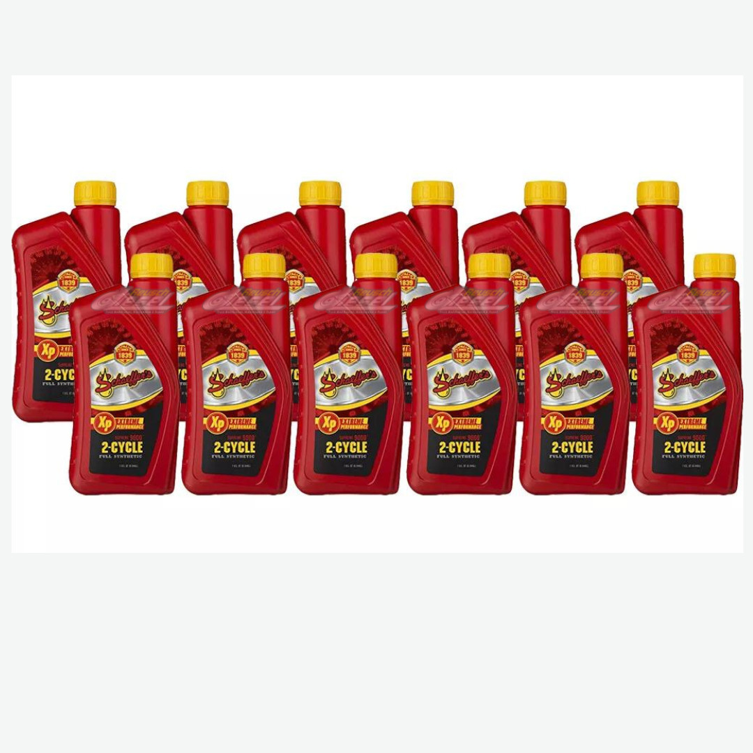 Schaeffer’s Oil Supreme 9000 Full Synthetic 2-Cycle Racing Oil (12 Quarts) #9006