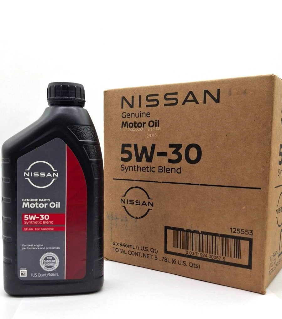 GENUINE OEM Nissan Synthetic Blend 5W-30 Motor Oil (999PK-05W30NN) 6 PACK