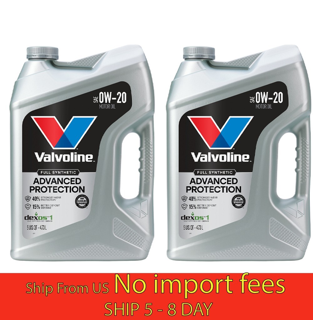 (2 pack) Valvoline Advanced Protection Full Synthetic 0W-20 (5qt Each)…(wa)