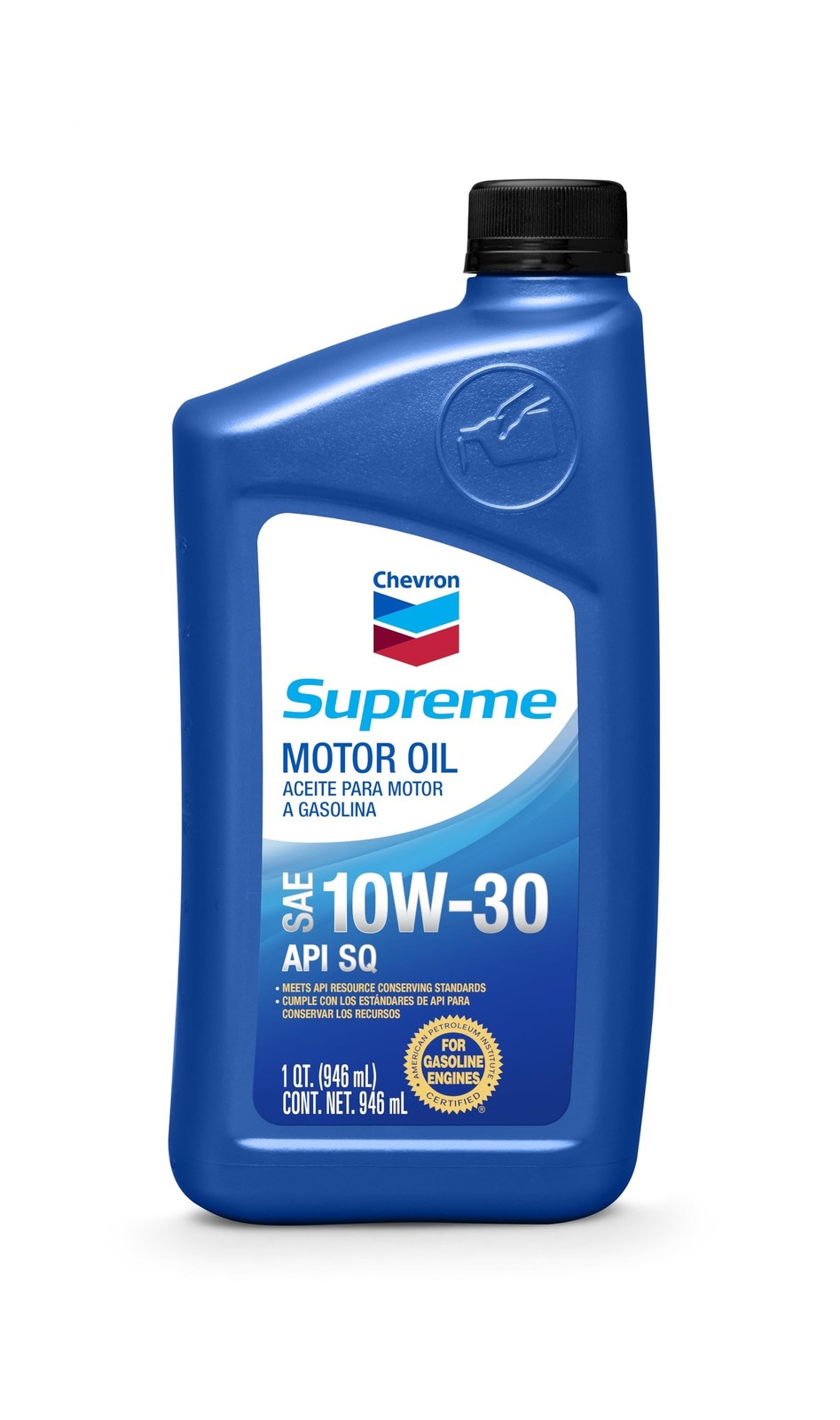 Chevron Supreme (220155719-12PK) 10W-30 Motor Oil – 1 Quart, (Pack of 12)