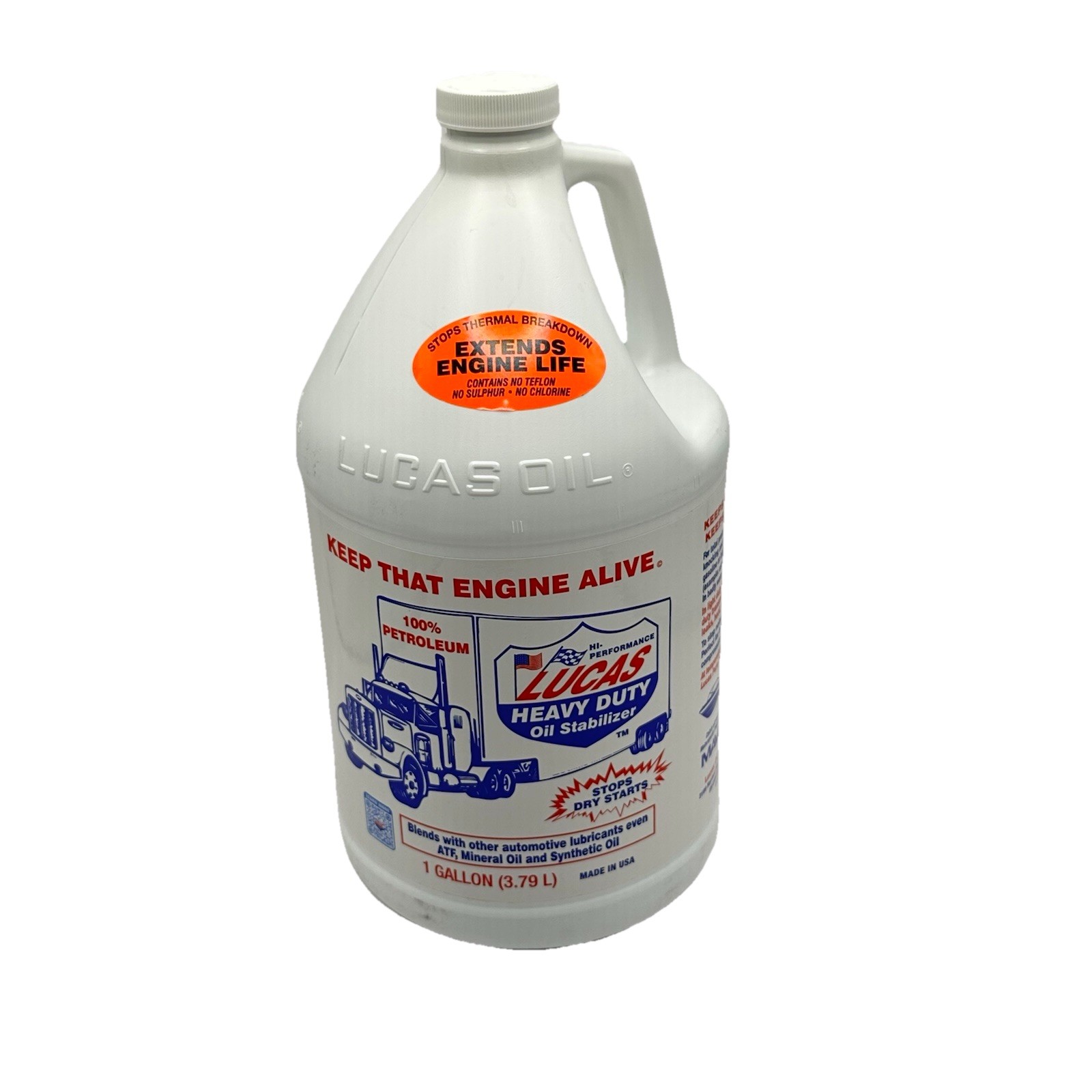 Lucas Oil 10002 Single Heavy Duty 1 Gallon Pure Petroleum Oil Stabilizer Bottle