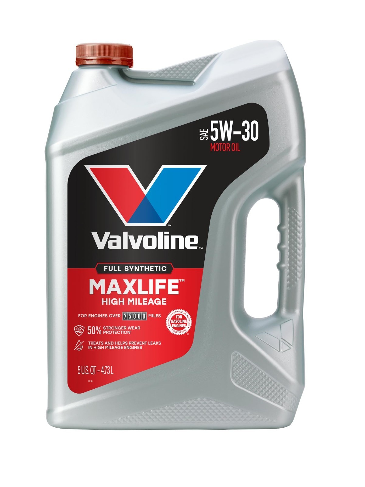 High Mileage Full Synthetic Motor Oil 5W-30 – 5 Quart for Cars & Trucks