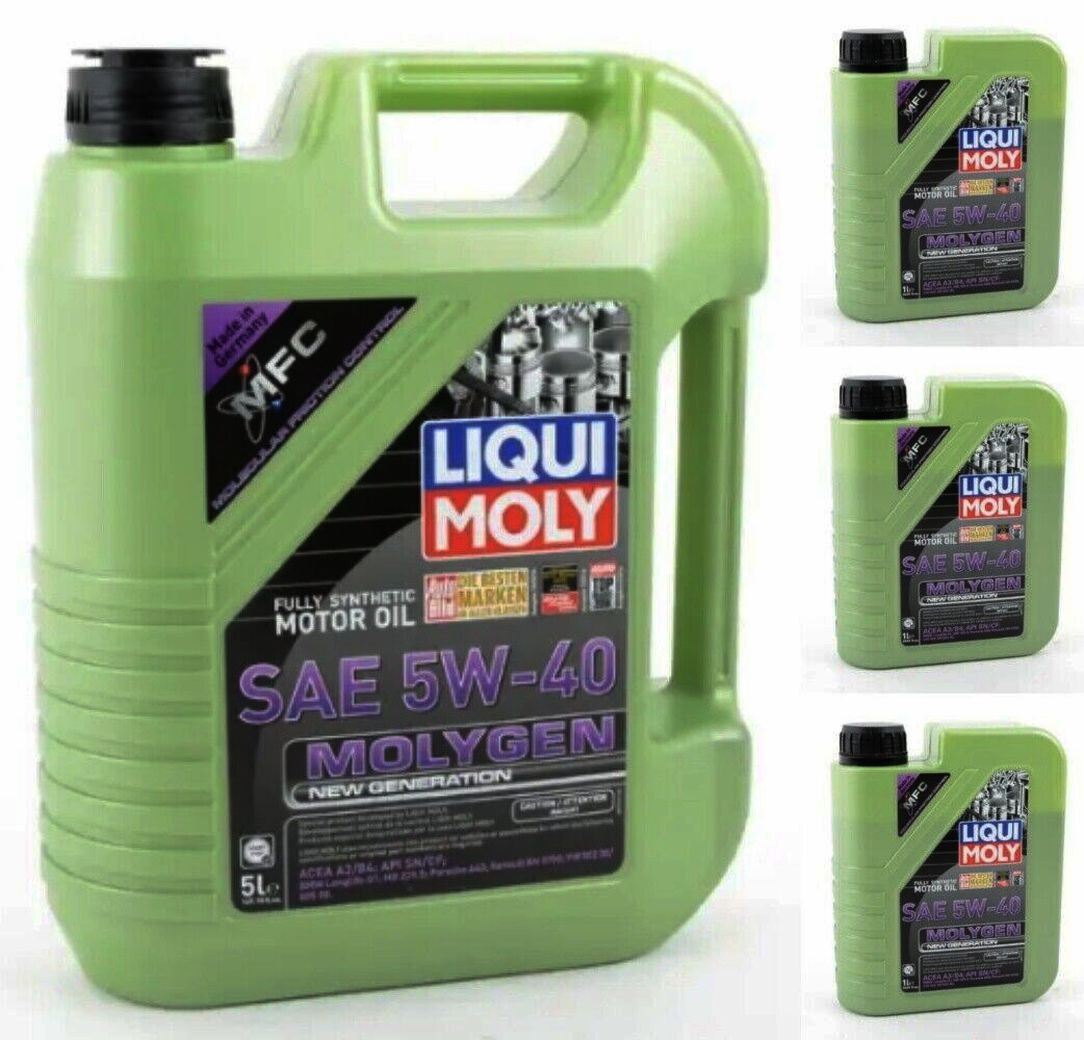x8-LT Liqui Moly 5w40 MOLYGEN NEW GENERATION Engine Motor Oil For BMW PORSCHE VW