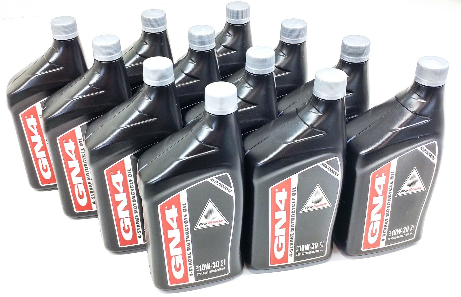 12x Genuine Honda GN4 10W30 SAE 4-Stroke Motorcycle Oil 12 Quarts – 1 Case #K283