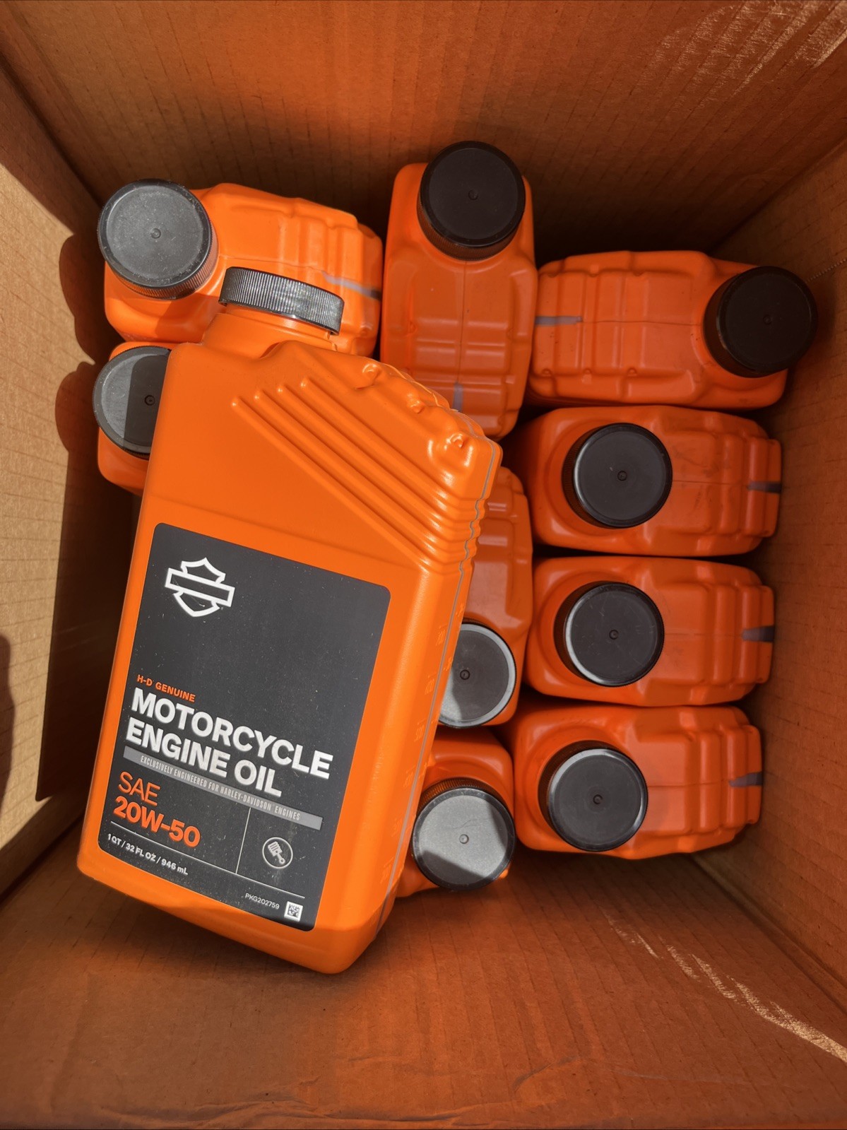 Genuine Harley Davidson 20W-50 Motor Oil 62600007 (10Quarts)