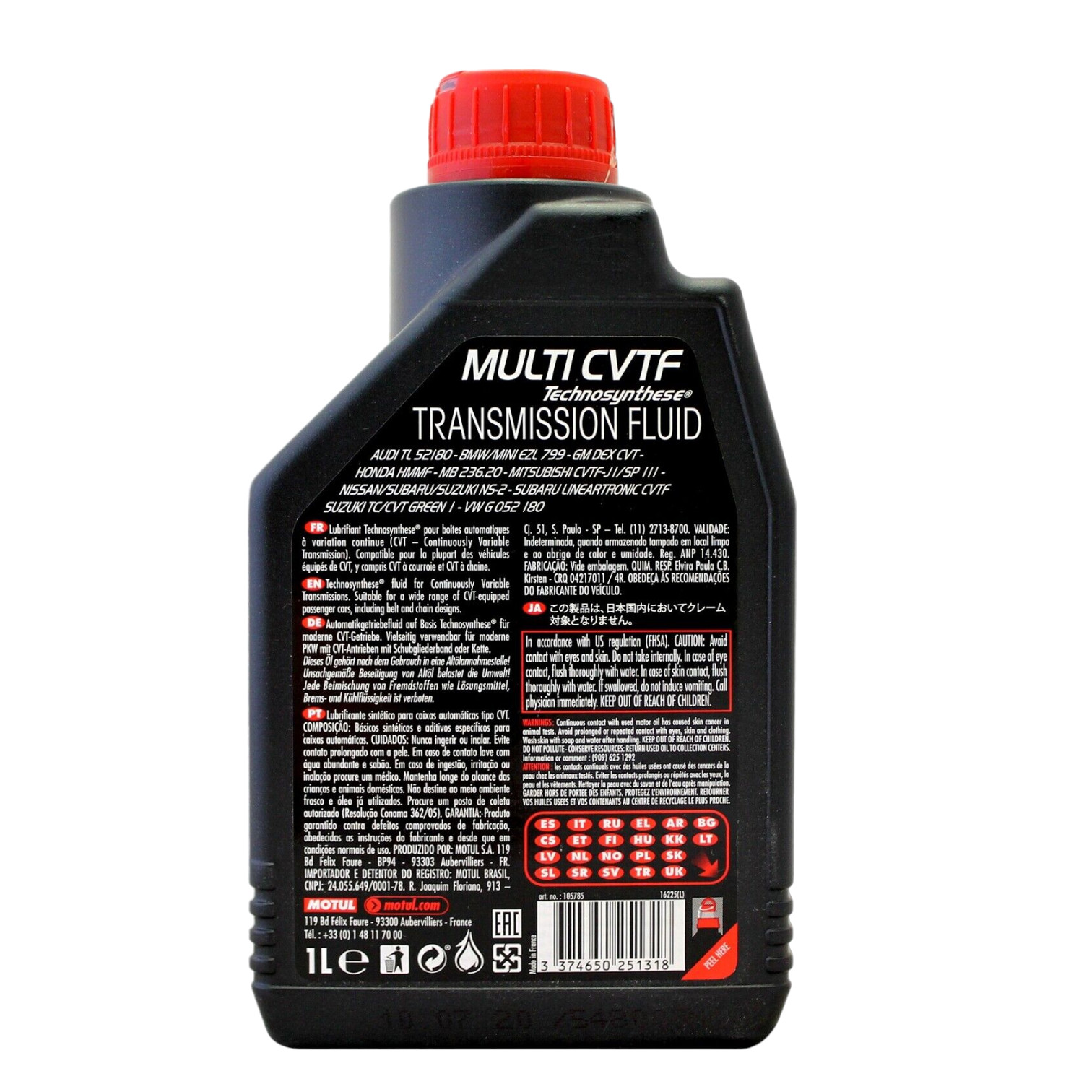 1L Motul Multi CVTF Automatik Getriebeöl Technosynthese für Audi BMW Mini GM VW