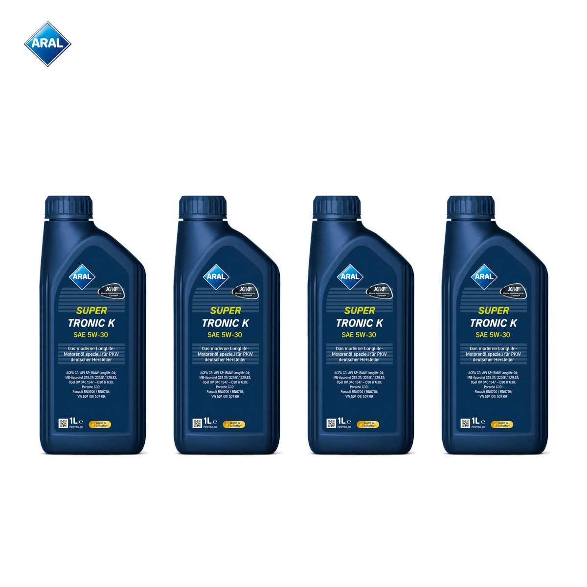 4L Aral SuperTronic K 5W30 Engine Oil for BMW LL04 MB 229.52 VW 504.00 507.00