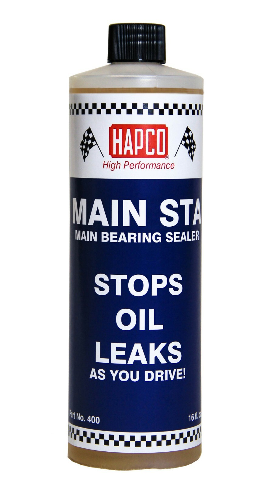 Hapco Products – Main Sta – STOPS OIL LEAKS IN ANY ENGINE. WORKS AS YOU DRIVE.