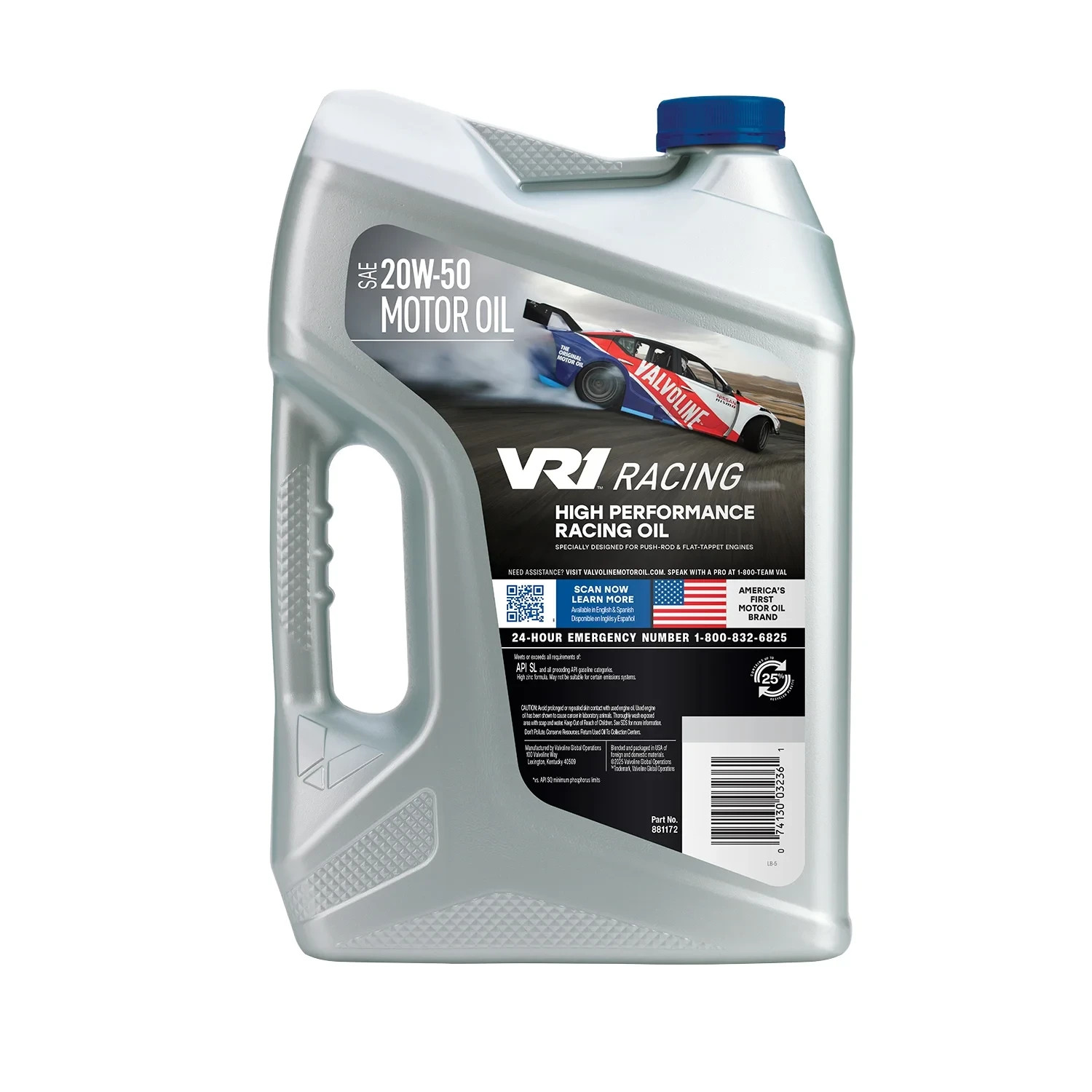 (2 pack) Valvoline VR1 Racing Motor Oil SAE 20W-50
