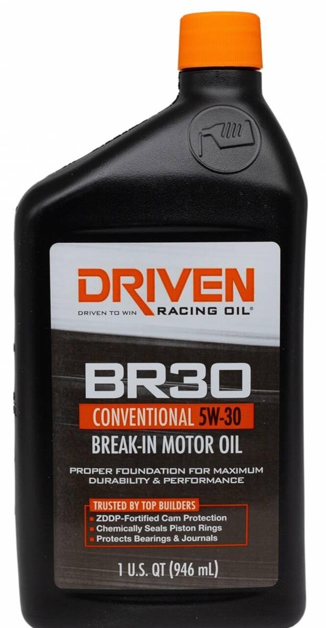 Driven Racing BR30 5W-30 Break in Oil with Zinc 01806 – 12 Quarts