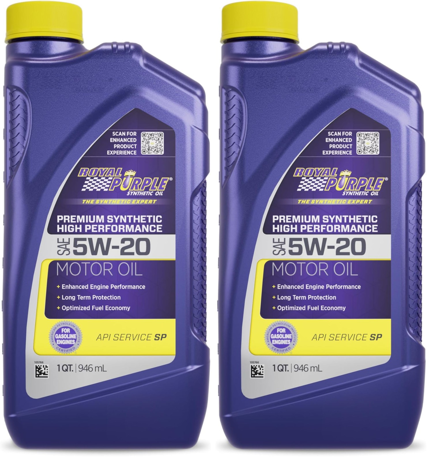 Royal Purple 01520 API-Licensed SAE 5W-20 High Pack of 2,