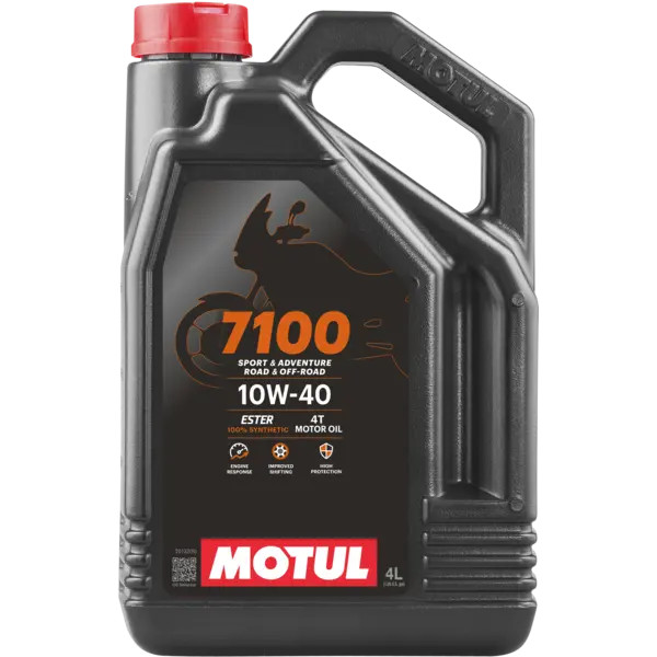 MOTUL 7100 10W40 JASO MA2 Canister Kit 4 Liters Engine Oil 100% Synthetic