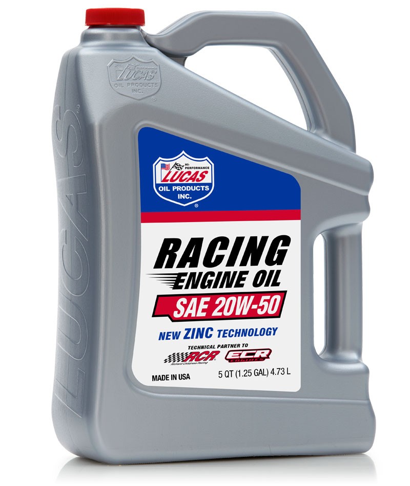 Lucas Oil 10621 Racing Motor Oil 20W50 5qt