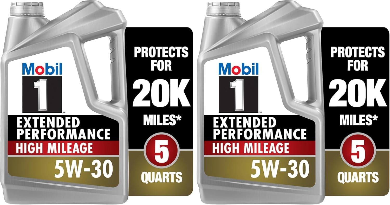 Mobil 1 Motor Oil 5W-30, 5 Qt (2 PK) | Extended Performance| High Mileage|
