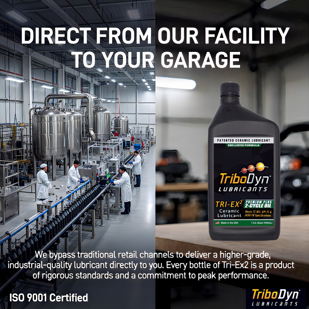 TriboDyn Premium Plus 2 Stroke Engine Oil with Ceramic Coating – 1 Gallon Bottle