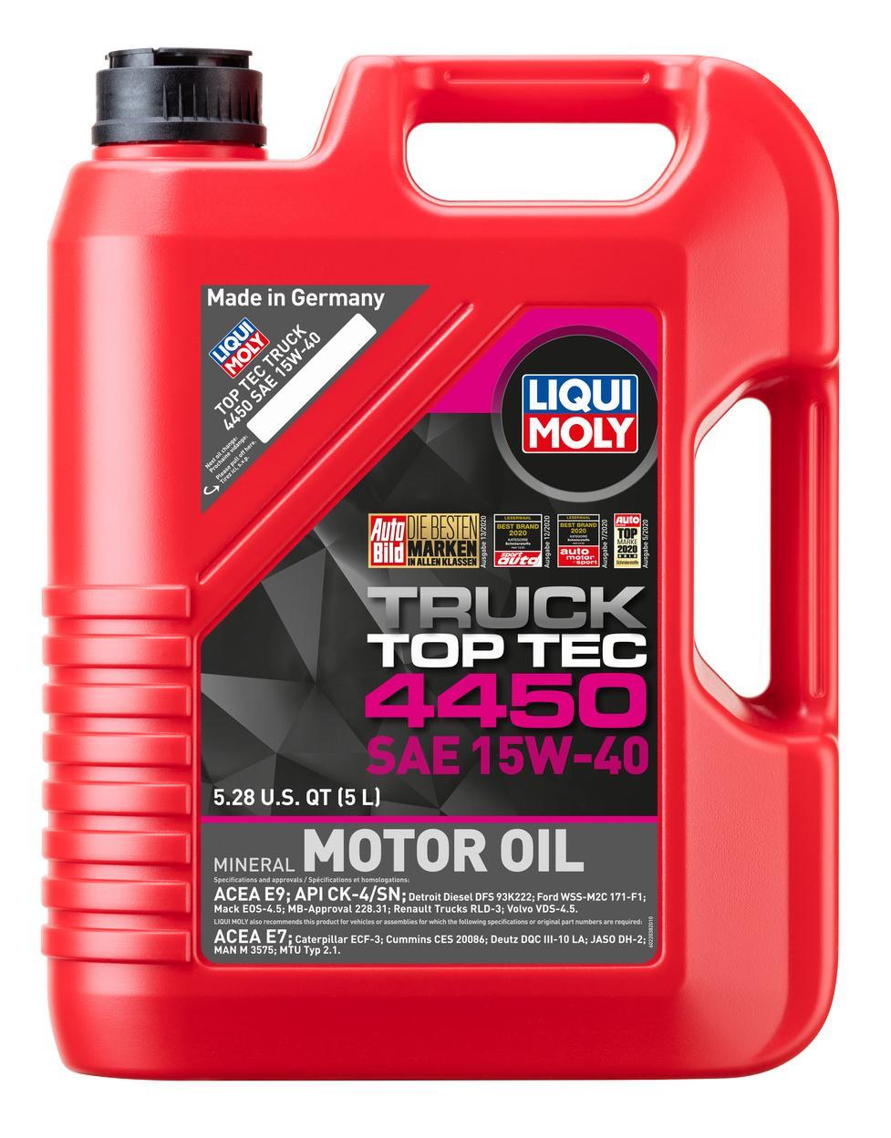 LIQUI MOLY 22038 Top Tec Truck 4450 SAE 15W-40