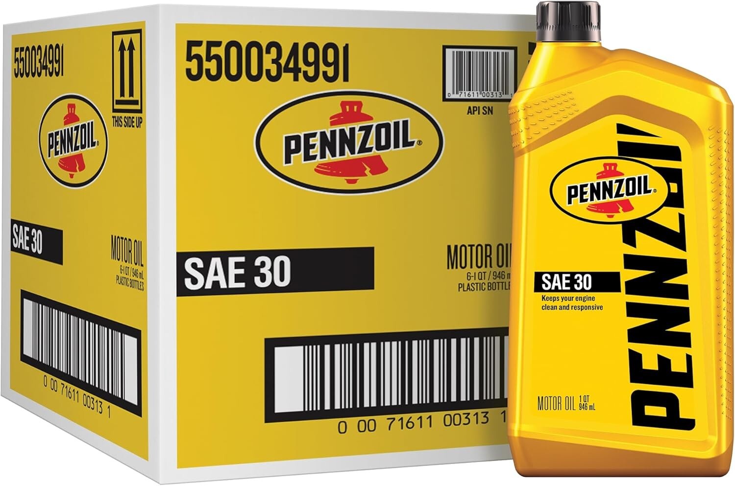 Reliable SAE 30 Motor Oil 1 Quart – 6 Pack for Long-Lasting Vehicle Performance
