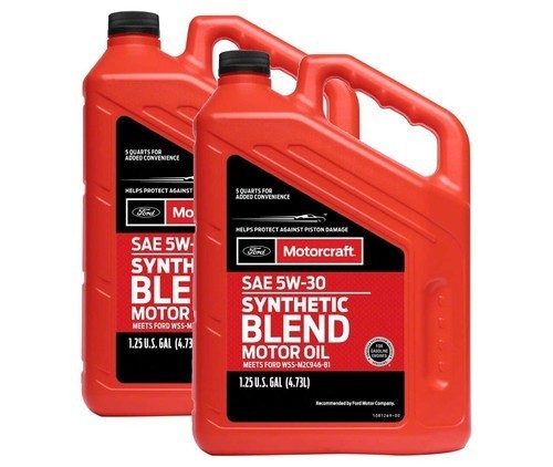 [2 PACK] MOTORCRAFT XO5W305Q3SP Premium Synthetic Blend; SAE 5W-30; 5 Quart