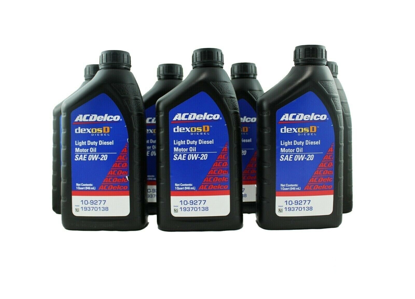 7x AC DELCO 3.0L LM2 DURAMAX DIESEL 0W-20 DEXOS D APPROVED OIL 19370138 10-9277