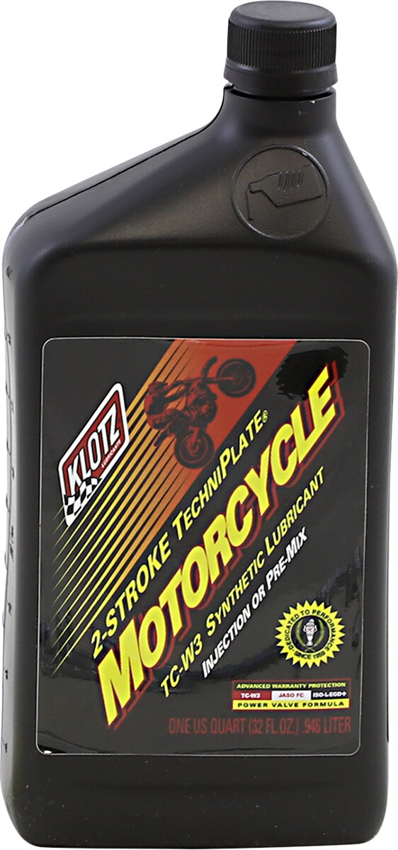 Klotz KL-302 TechniPlate 2-Stroke TC-W3 Synthetic Oil 1 Qt