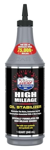 Lucas Oil 10118 High Mileage Oil Stabilizer – 1 Quart (Pack of 12)